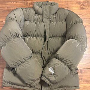 Mens Stussy Puffy Winter Jacket size M